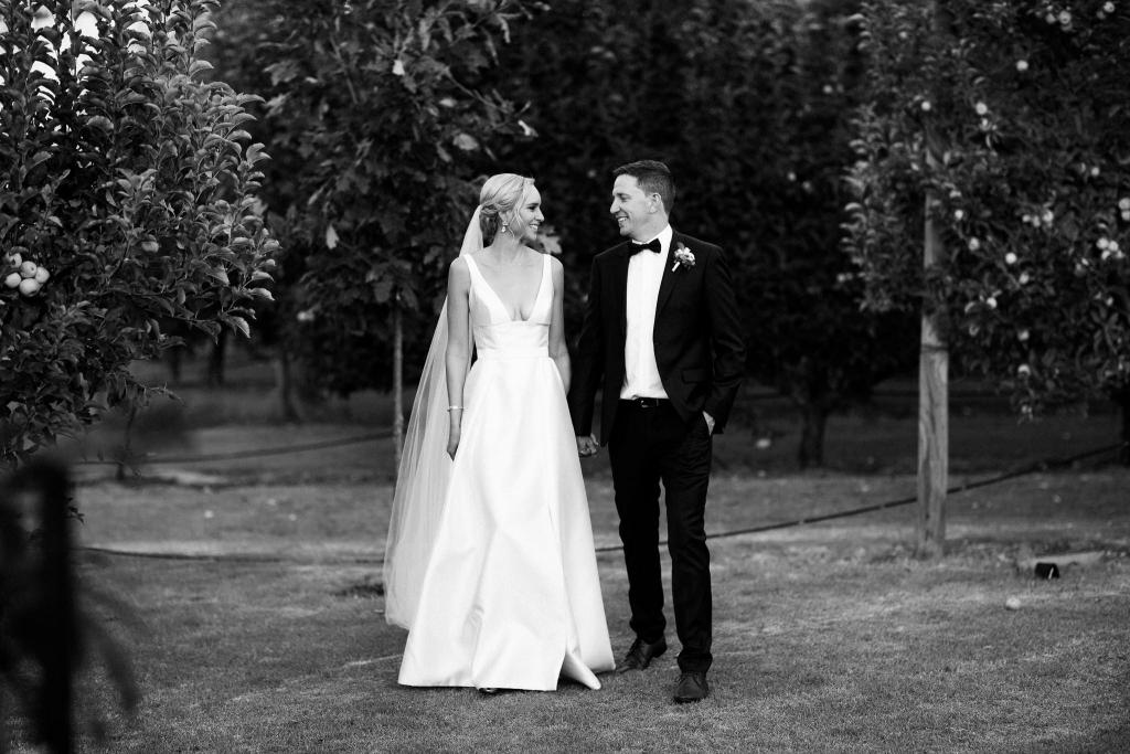 Read all about our real bride's wedding in this blog. She wore the BESPOKE Taryn/Camille gown by Karen Willis Holmes. 