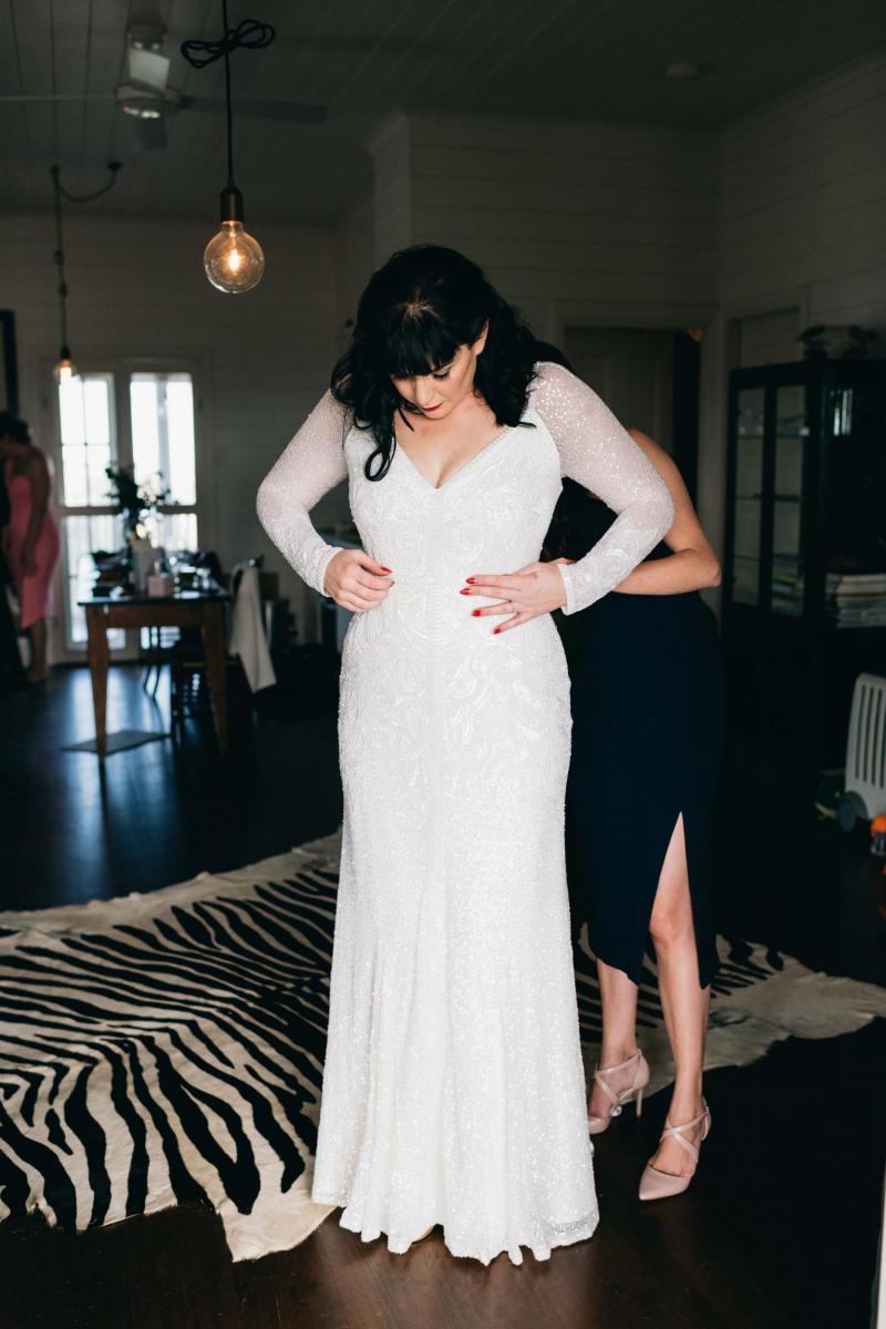Read all about our real bride's wedding in this blog. She wore the Luxe Celine wedding dress by Karen Willis Holmes.