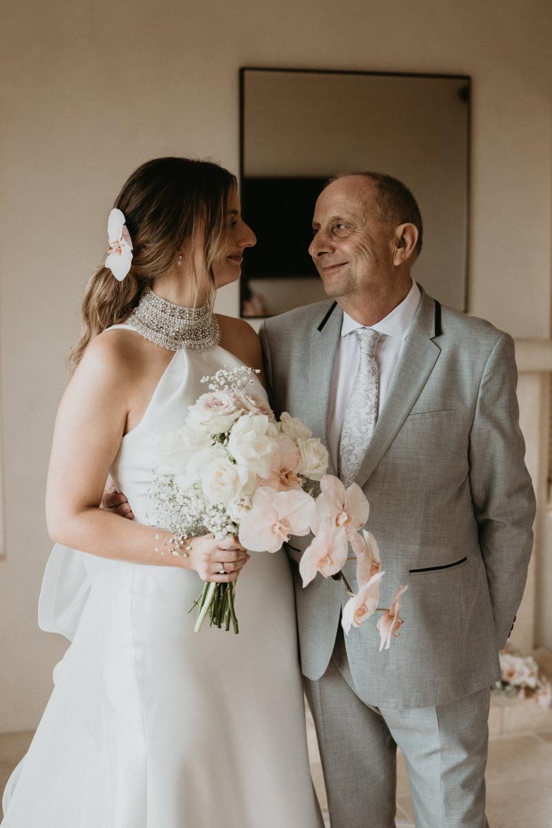Read all about our real bride's wedding in this blog. She wore the Bespoke Layne wedding dress by Karen Willis Holmes.