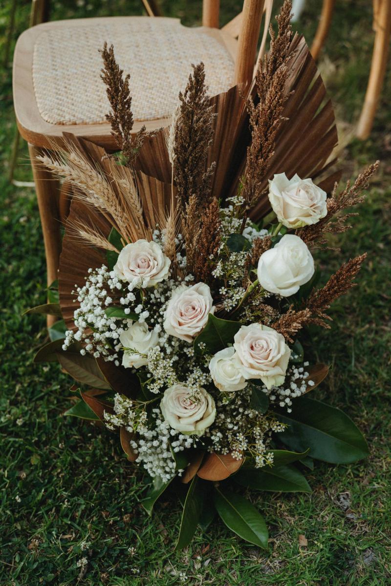 KWH bride Kate's natural bridal bouquet; with an organic palette