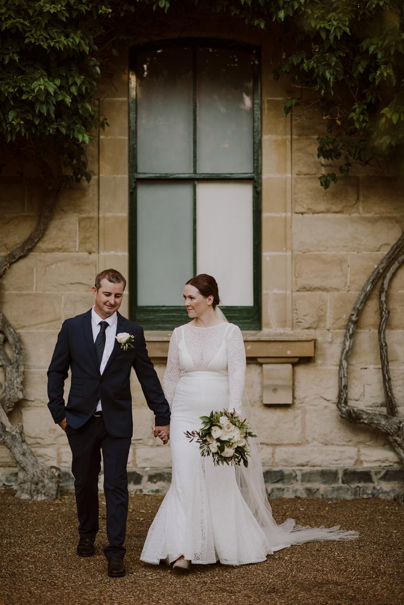 KWH bride Cassie wearing the JEMMA gown;