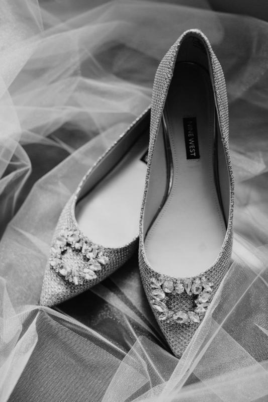 Wedding shoes from KWH bride Jennifer's wedding