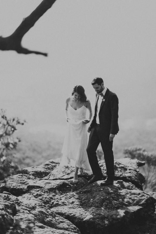 Real bride Jessie-Grace wore the Luxe Addison wedding dress by Karen Willis Holmes.