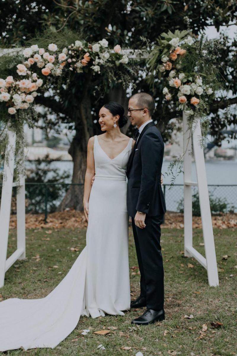 Read all about our real bride's wedding in this blog. She wore the WILD HEARTS Aubrey gown by Karen Willis Holmes.