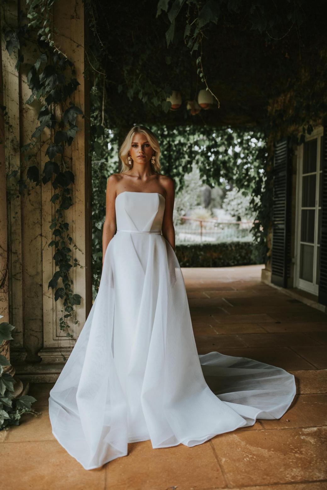 Esther | Off The Shoulder A-Line Wedding Dress | Karen Willis Holmes