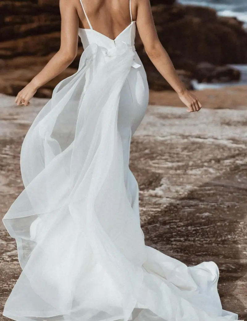 Oval Train Detachable Wedding Dress Train Karen Willis Holmes