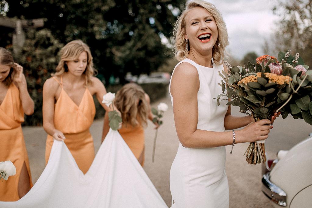 Read all about our real bride's wedding in this blog. She wore the WILD HEARTS Paris gown by Karen Willis Holmes.