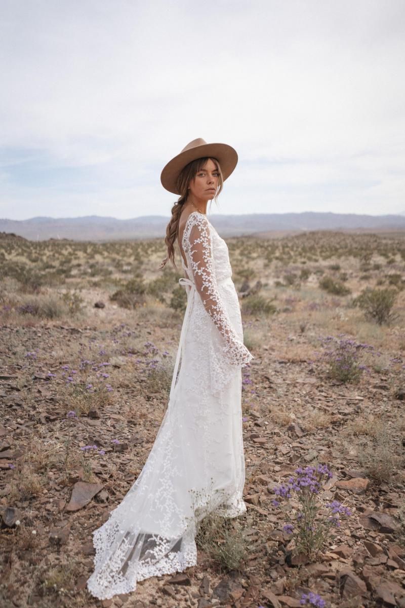 Pascale | Nontraditional Boho Lace Wedding Dress | Karen Willis Holmes