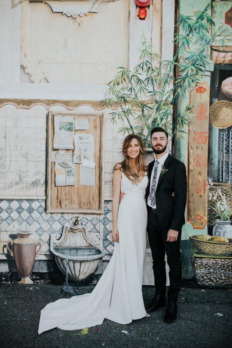 Read all about our real bride's wedding in this blog. She wore the Wild Hearts Aubrey wedding dress by Karen Willis Holmes.