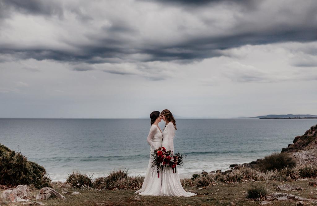 Read all about our real brides' wedding in this blog. They wore the Luxe Cassie & Celine wedding dresses by Karen Willis Holmes.