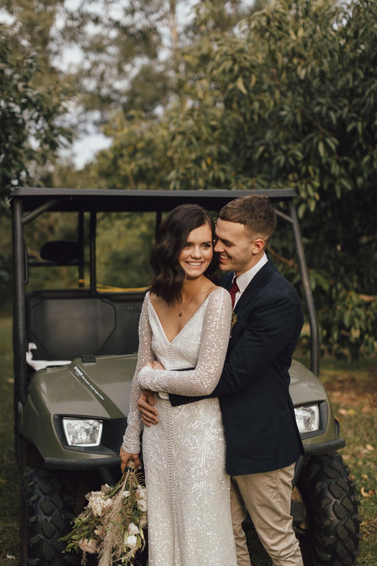 Read all about our real bride's wedding in this blog. She wore the Luxe Celine wedding dress by Karen Willis Holmes.