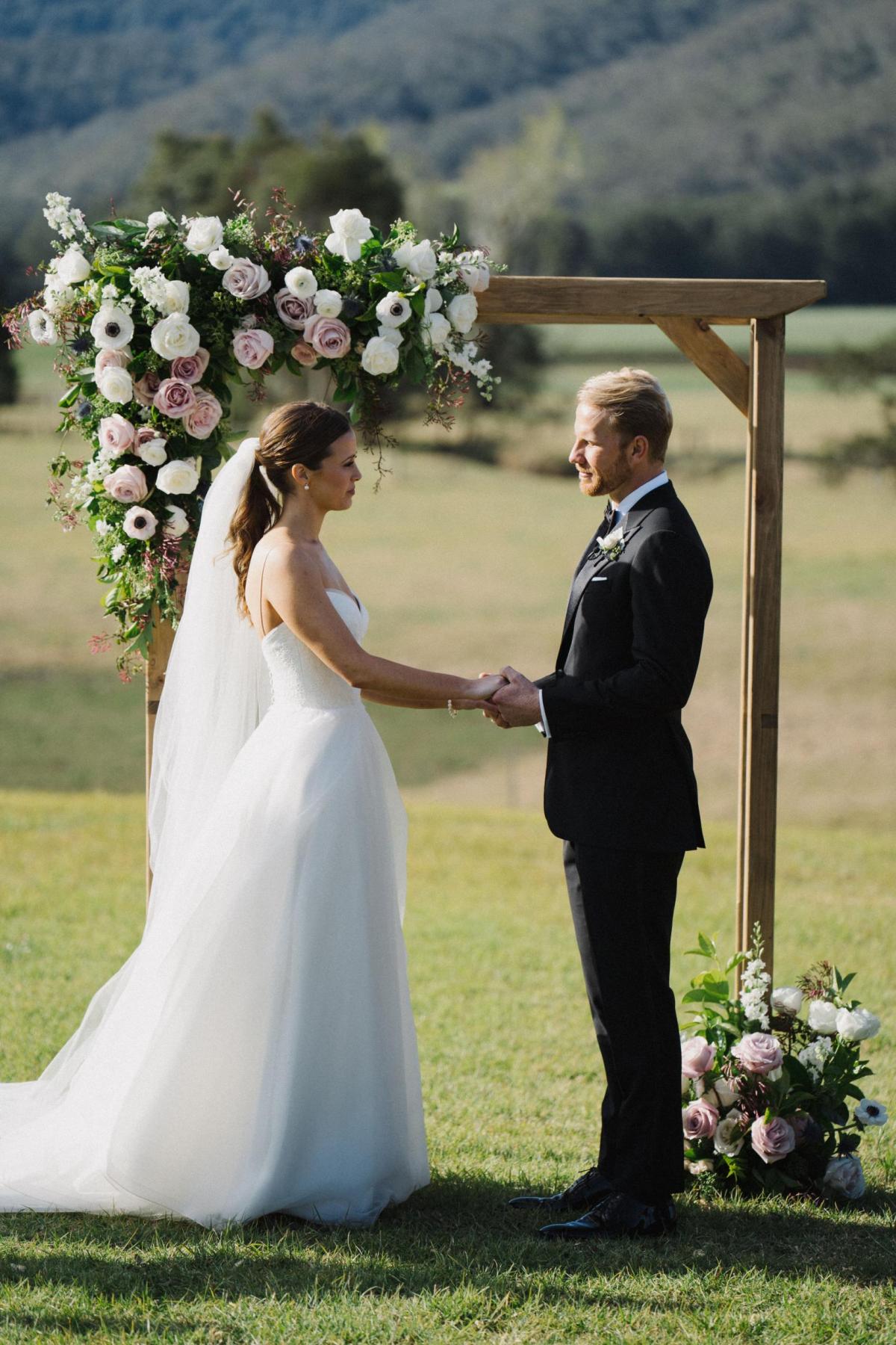 Read all about our real bride's wedding in this blog. She wore the Bespoke Primrose/Joni wedding dress by Karen Willis Holmes.