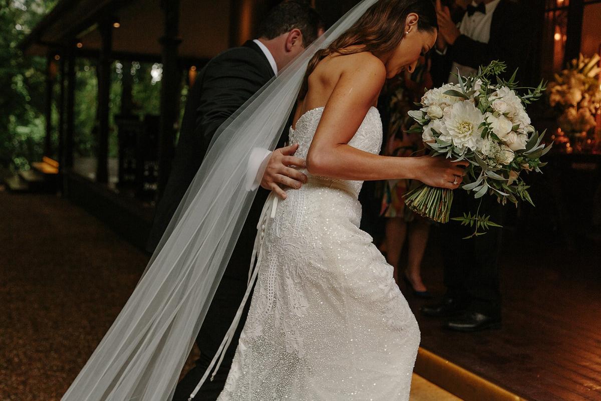 Read all about our real bride's wedding in this blog. She wore the Bespoke Carrie wedding dress by Karen Willis Holmes.