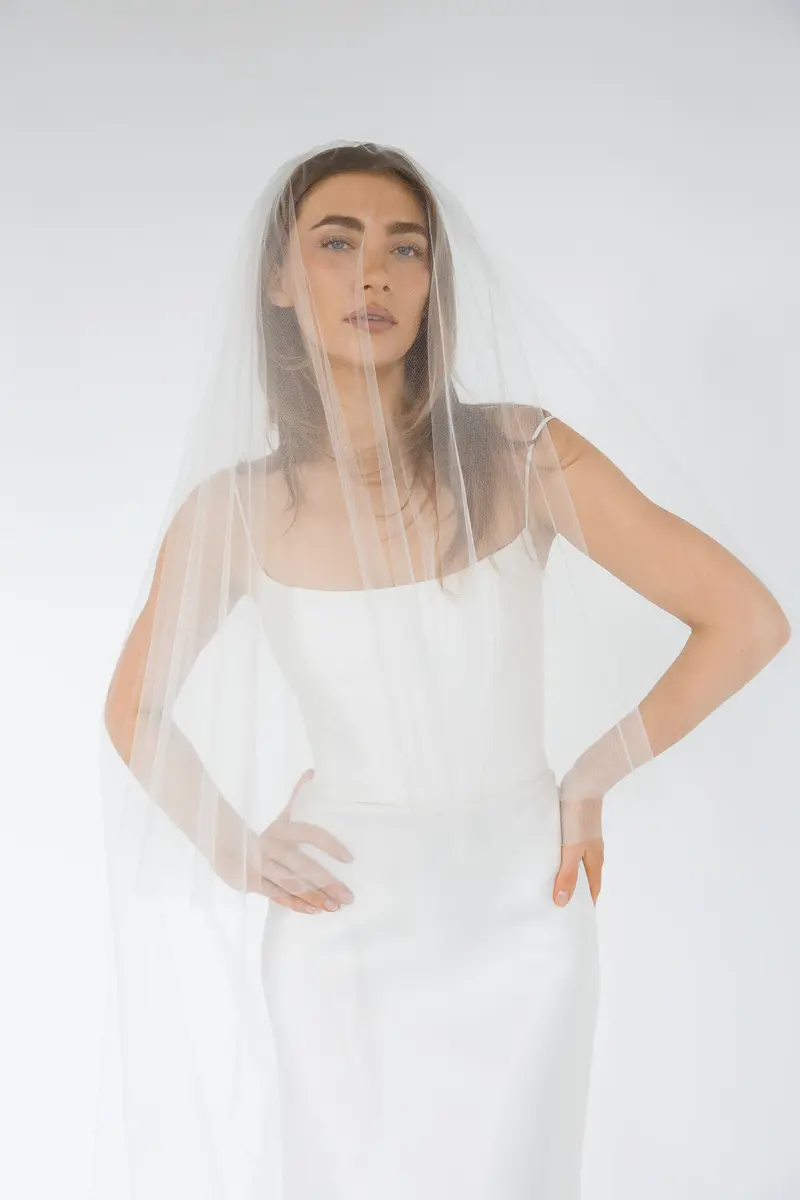 Honor Veil | Simple Glimmer Wedding Veil | Karen Willis Holmes Honor Veil | Simple Glimmer Wedding Veil | Karen Willis Holmes