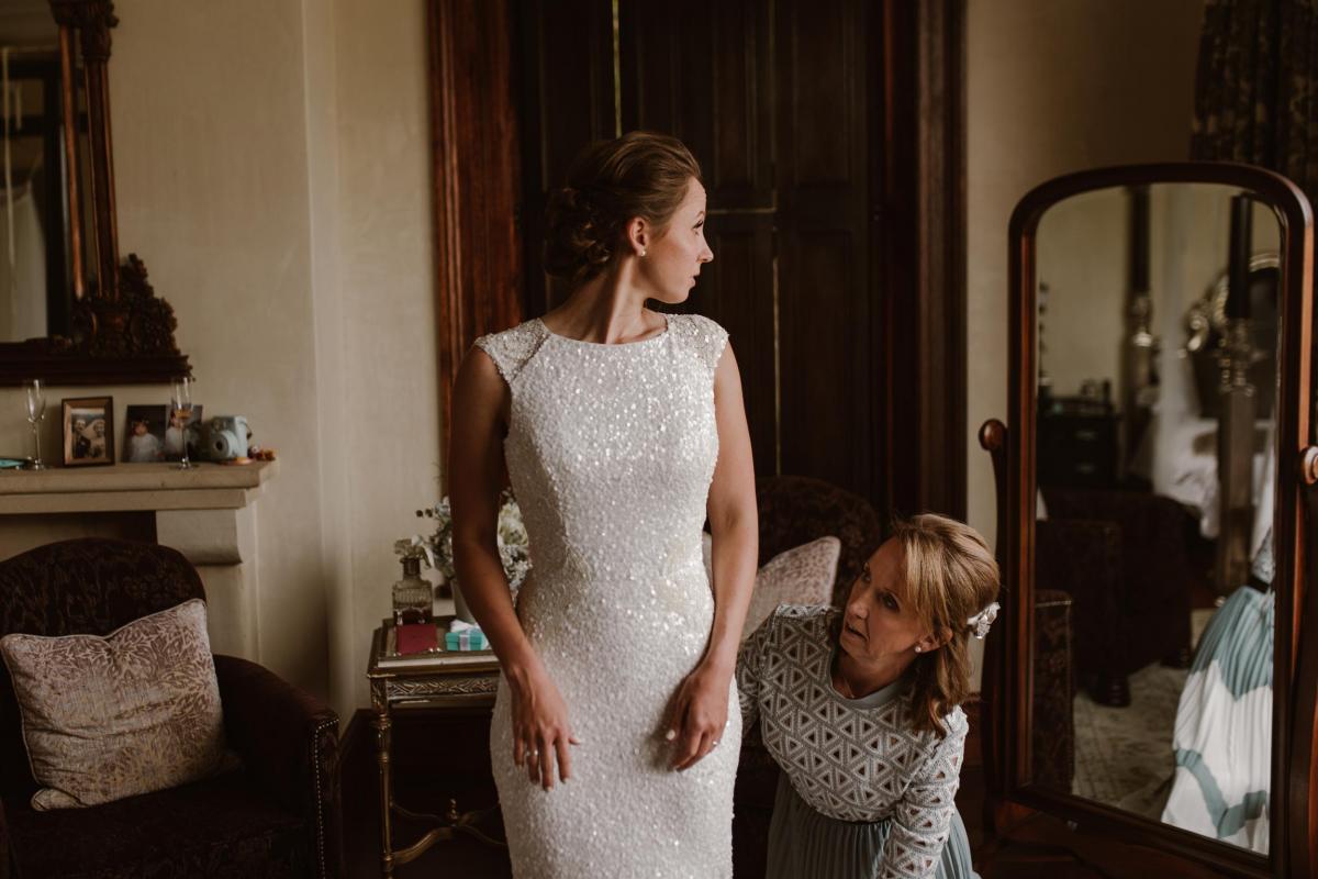 Read all about our real bride's wedding in this blog. She wore the Luxe Roxanna wedding dress by Karen Willis Holmes.