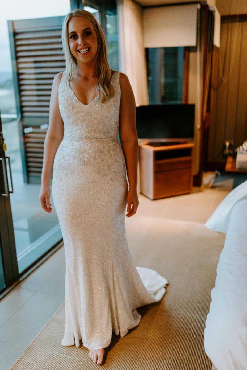 Read all about our real bride's wedding in this blog. She wore the Luxe Georgina wedding dress by Karen Willis Holmes.