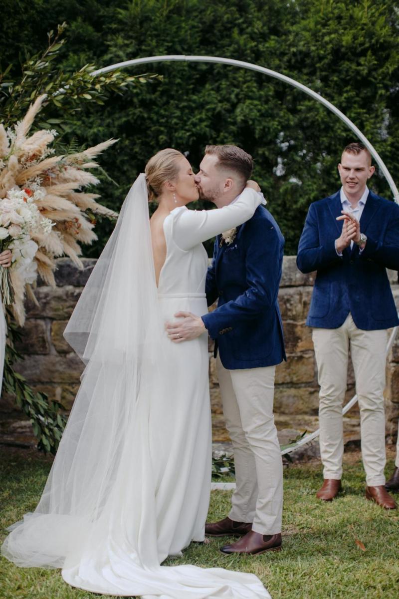 Read all about our real bride's wedding in this blog. She wore the Wild Hearts Aubrey wedding dress by Karen Willis Holmes.