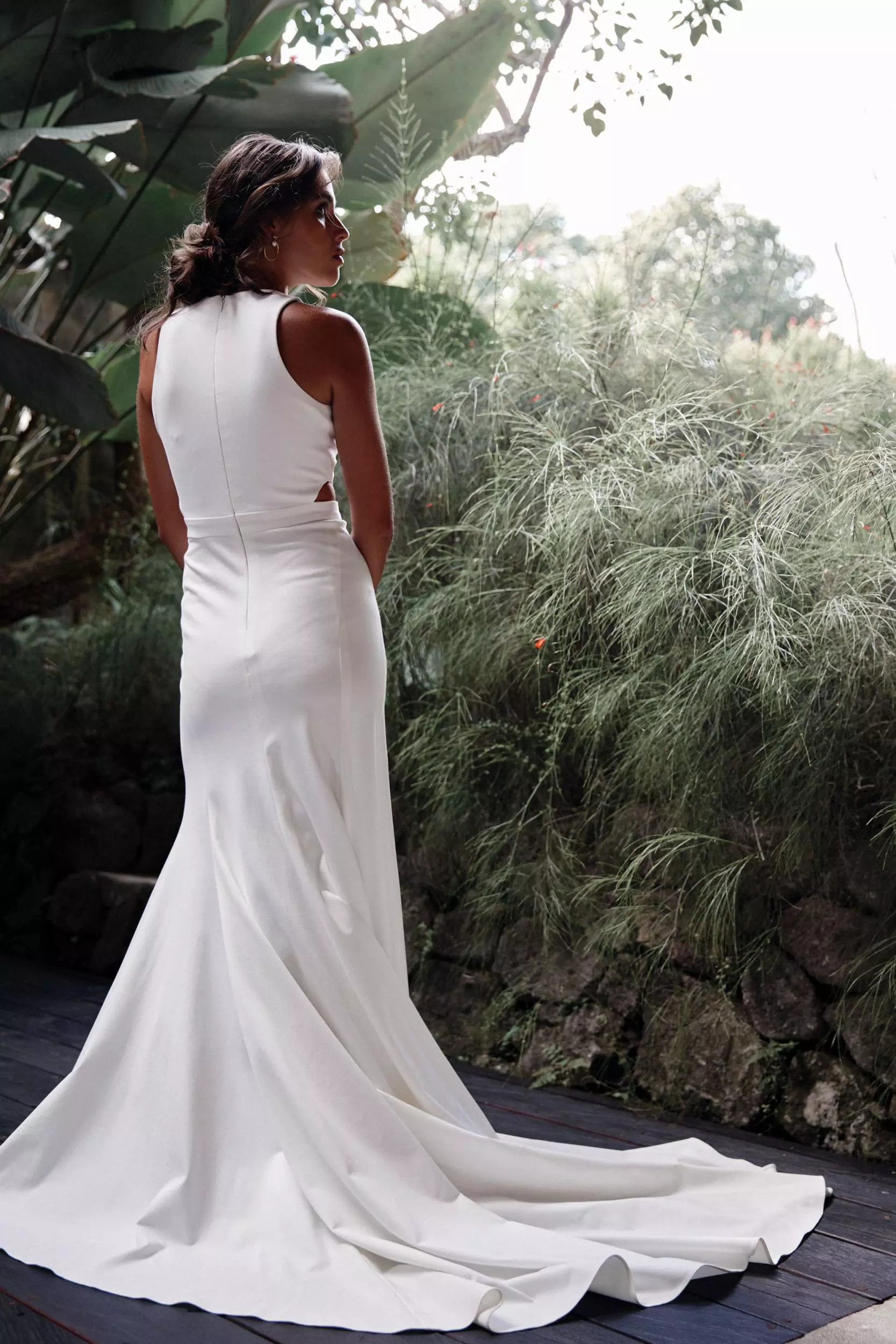 simple fitted gown