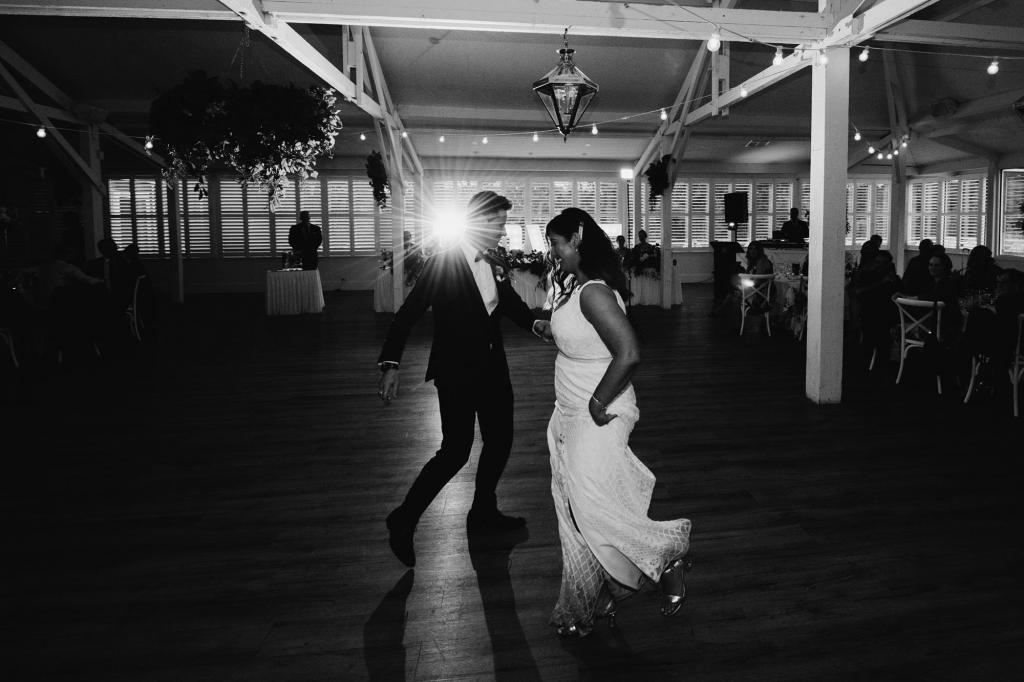 Real bride Samantha wore Bobby wedding dress by Karen Willis Holmes.