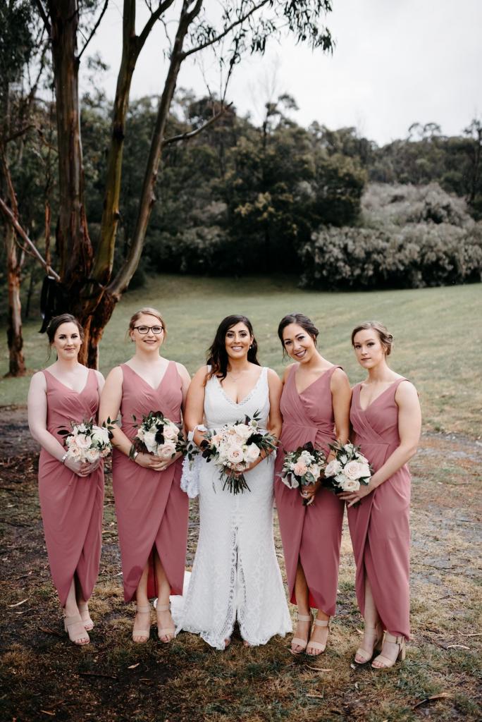 Real bride Samantha wore Bobby wedding dress by Karen Willis Holmes.