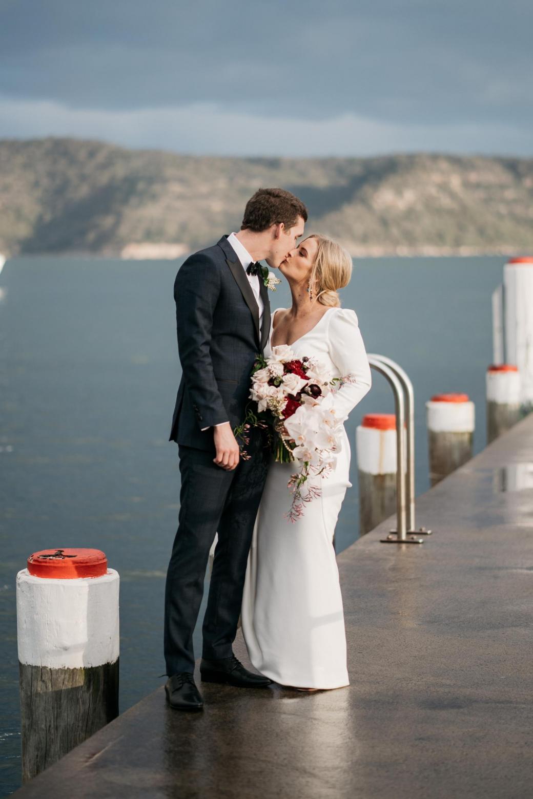 KWH bride Jordana & Mitch just married; featuring the AUBREY gown.