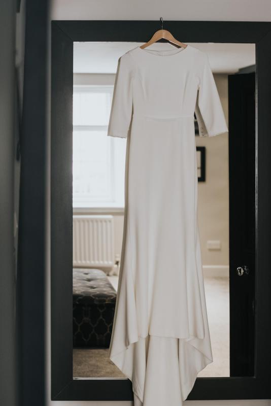 Real bride Amelia wore the Wild Hearts Paris wedding dress by Karen Willis Holmes.