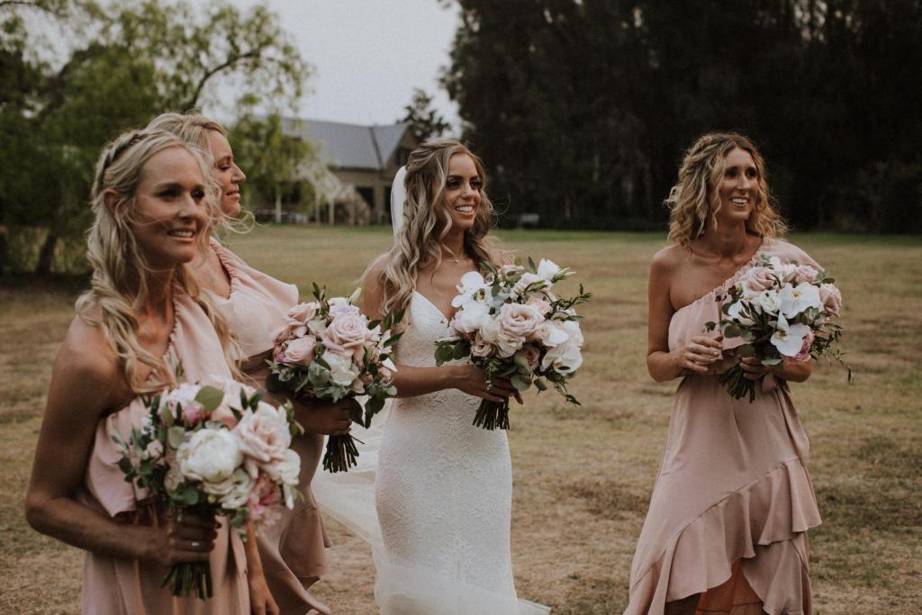 Real bride Ilina wore the Wild Hearts Justine wedding dress by Karen Willis Holmes.