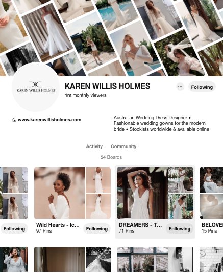 Karen Willis Holmes Pinterest board layout