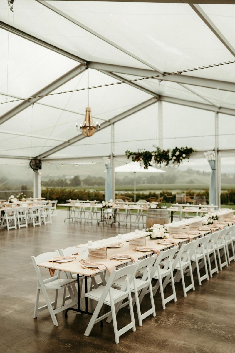Bright decoration and styling for KWH bride Brennah's winery wedding