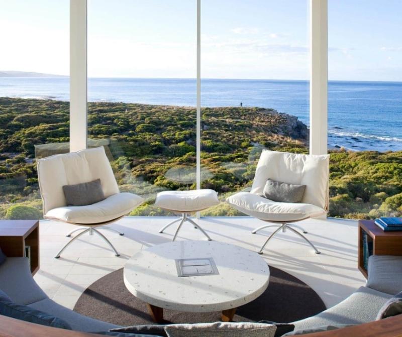 Lust worthy romantic honeymoon destinations in Australia, romantic honeymoon destinations, forest beach breathtaking view luxury honeymoon; Southern Ocean Lodge, Kangaroo Island.