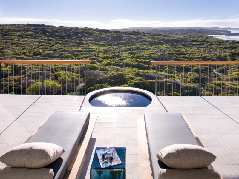 Lust worthy romantic honeymoon destinations in Australia, romantic honeymoon destinations, forest beach breathtaking view luxury honeymoon; Southern Ocean Lodge, Kangaroo Island.