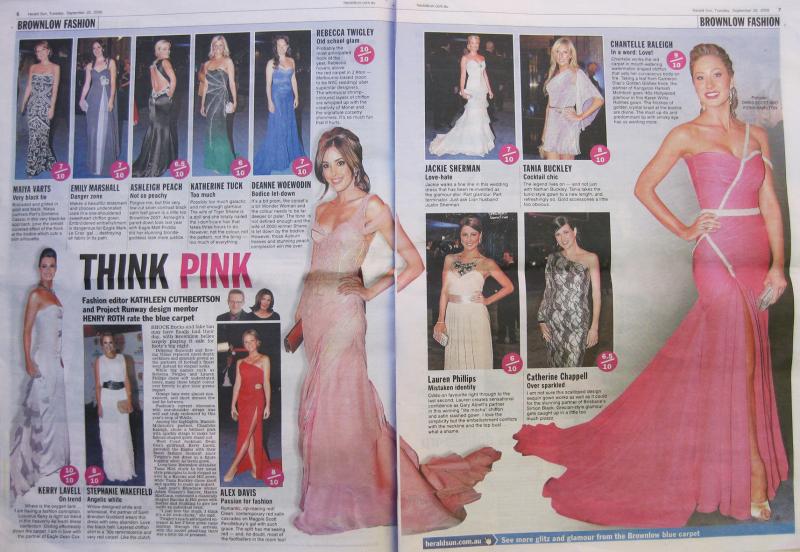 Herald Sun article featuring bridal designer Karen Willis Holmes.