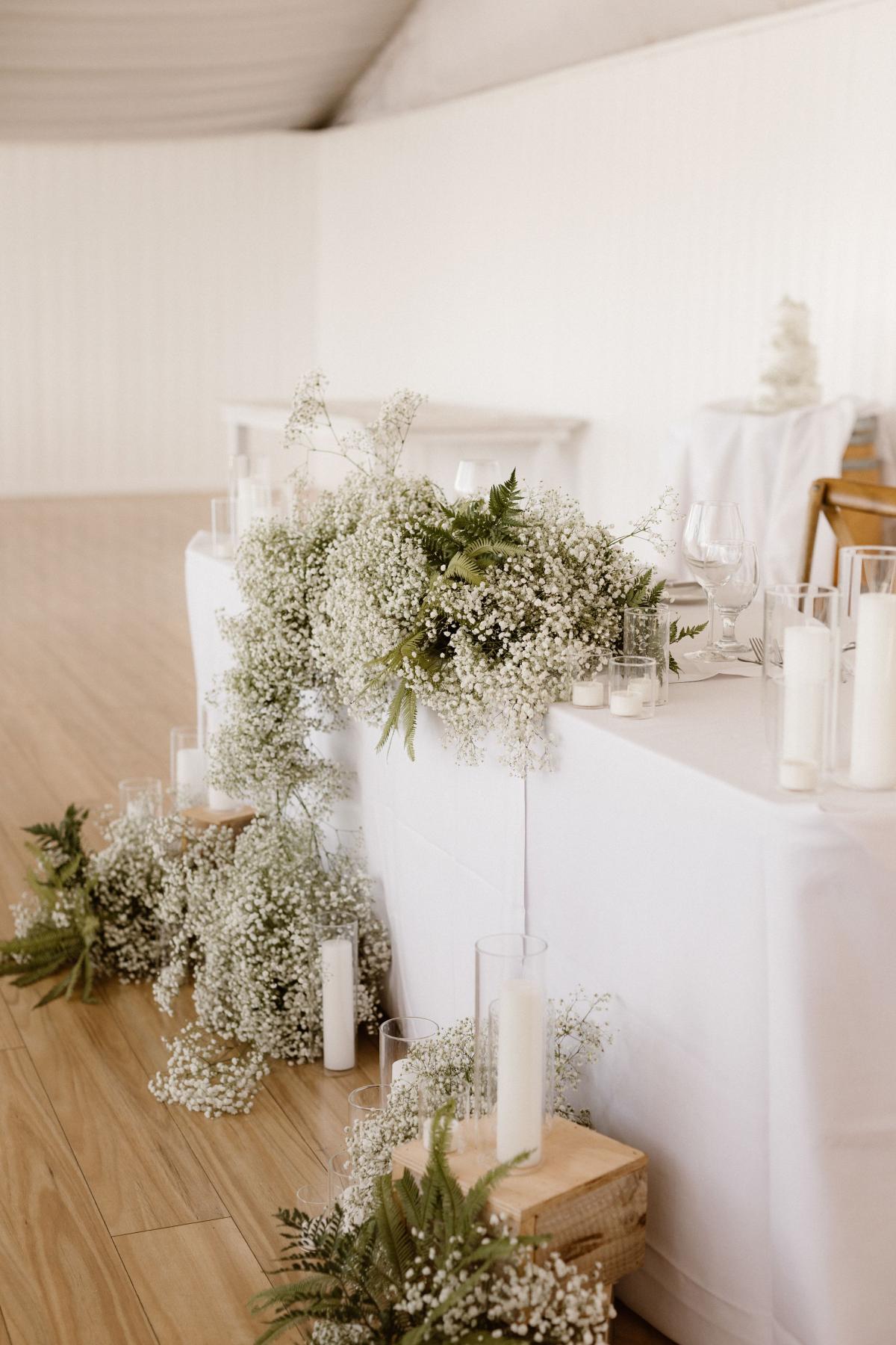 Table setting styling details from KWH bride Ancille's Perth wedding reception.