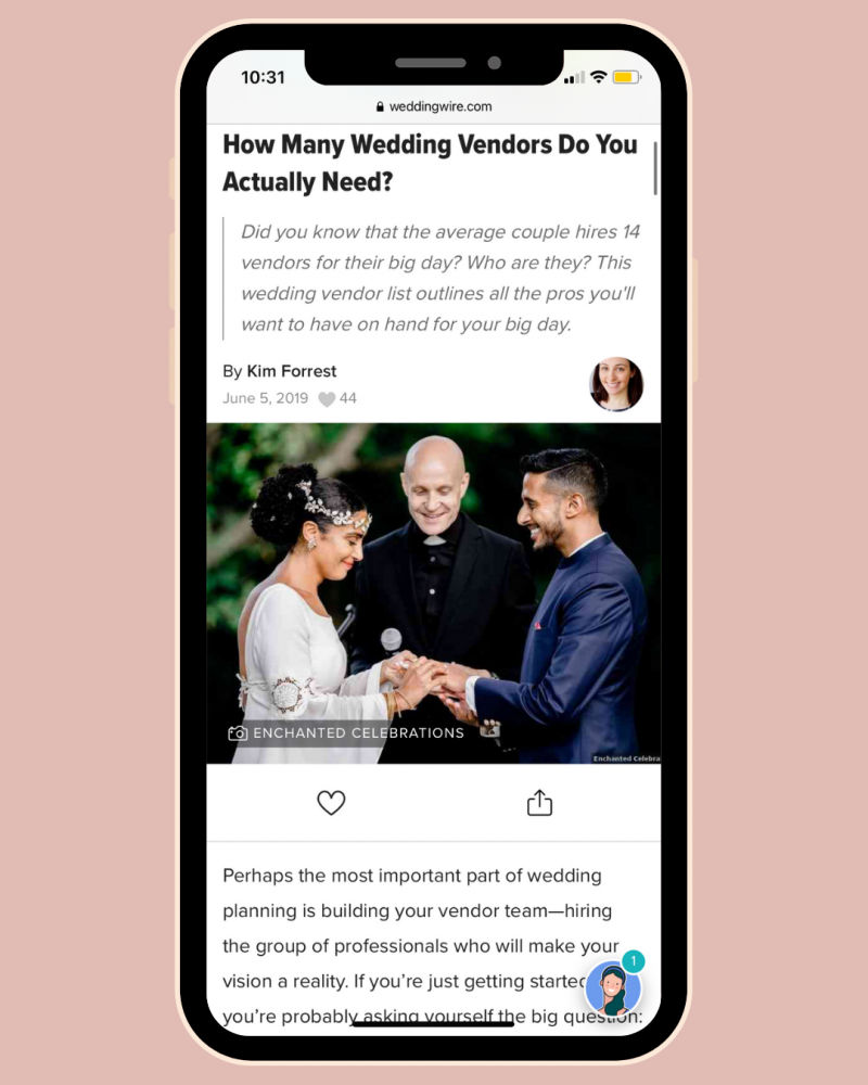 Wedding vendors blog