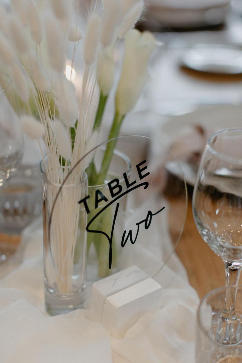 KWH real bride Nicole's table numbers