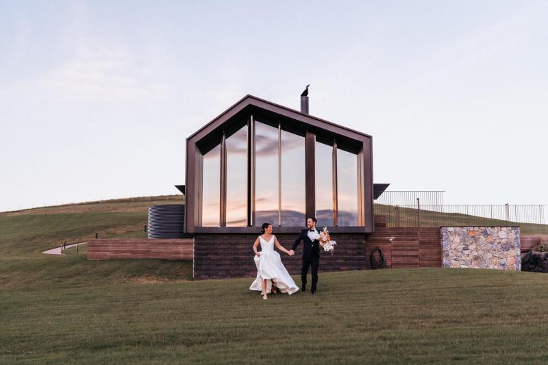 KWH real bride Rebecca's elopement venue, The Range at Dovecote