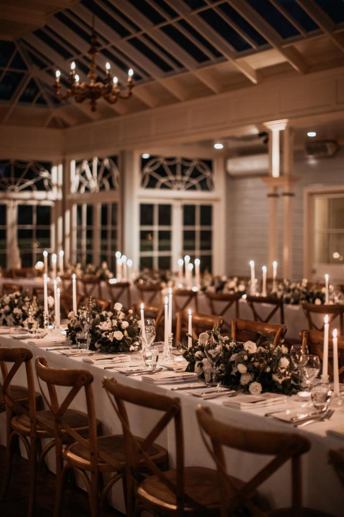 Tiffany-ELOPE-Karen Willis Holmes-Este & Wesley- Bride and groom have chosen a rustic venue, surrounded by endless candles and organic structured which create a warmth atmosphere throughout the reception.
