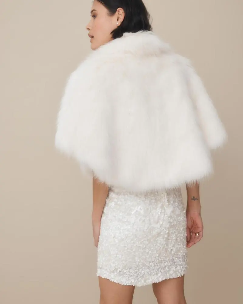 Nord Cape | Bridal Fur Cape | KWH Bridal x Unreal Fur