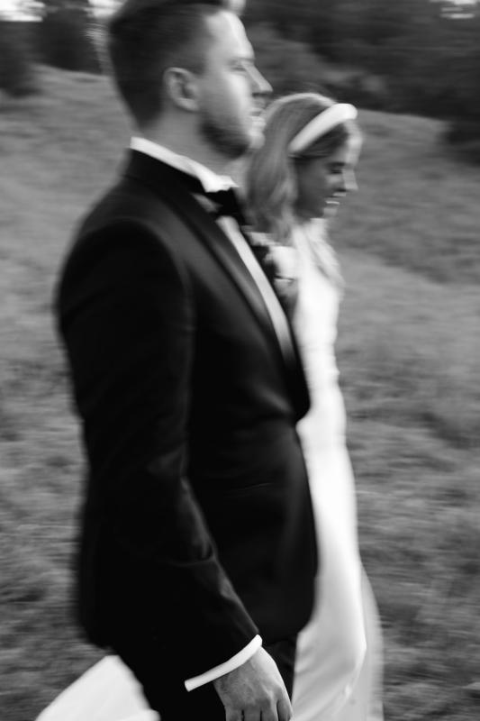 Brie-Karen Willis Holmes - Taylor & Angus - KWH Real bride is wearing our classic Brie gown from the WILD HEARTS collection, This wedding gown from our DREAMERS collection is made for the woman wanting a sleek gown that looks and feels luxurious.