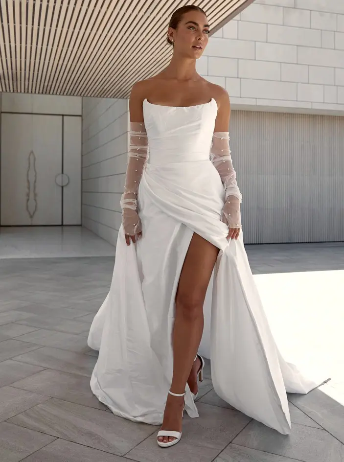 Spaghetti Strap Dress & Gowns for Brides | KWH Spaghetti Strap Dress & Gowns for Brides | KWH