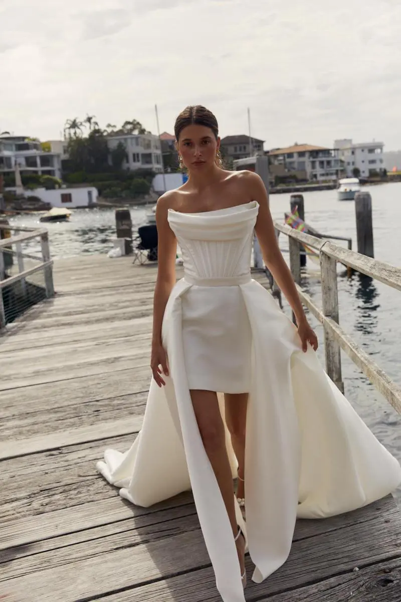 57 Stunning Wedding Dresses With Detachable Skirts