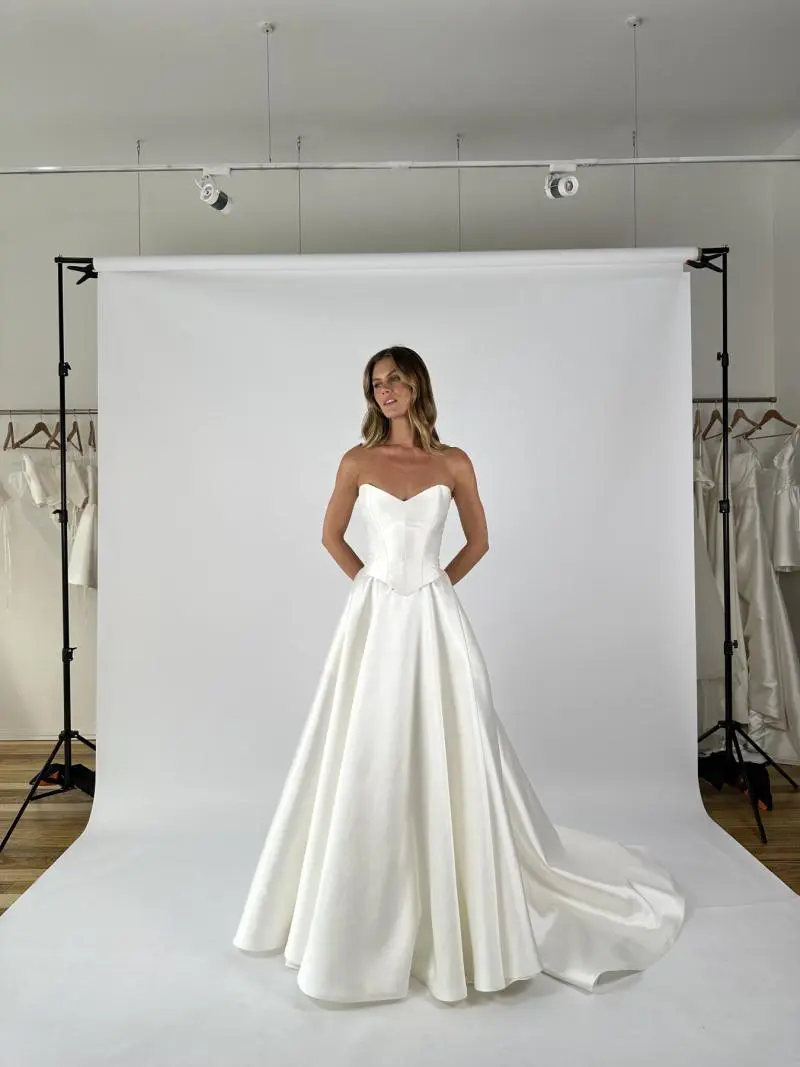 Kitty Dip & Maude | Classic Basque Gown | KWH Bridal Kitty Dip & Maude | Classic Basque Gown | KWH Bridal