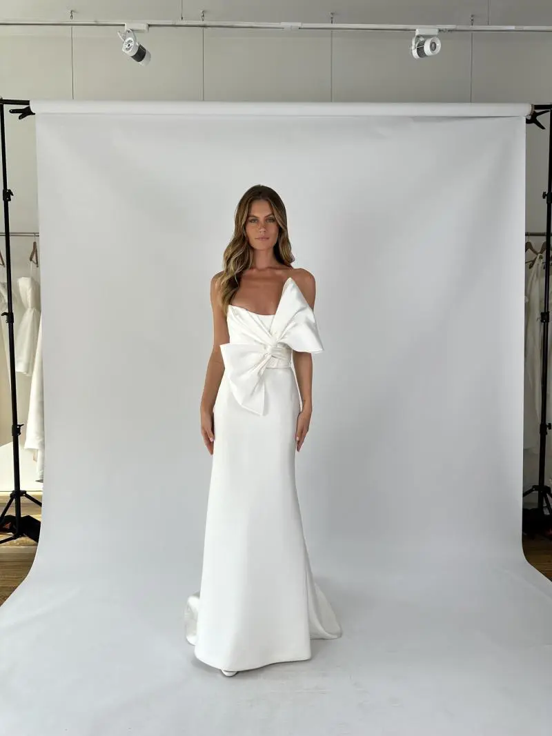 Ines Karly Wedding Dress with Bow KWH Bridal