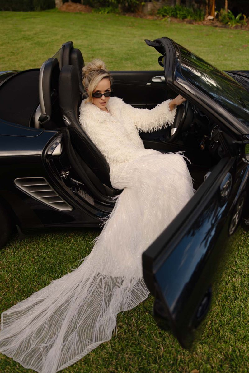 beaded wedding dress karen willis holmes KWH Bridal, luxe wedding dresses australia