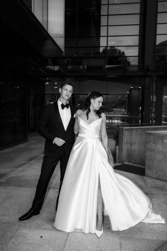 Real Bride Alana wears Alissa Gianna Gown from Bespoke collection.