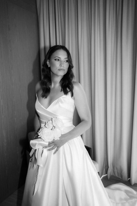 Real Bride Alana wears Alissa Gianna Gown from Bespoke collection.