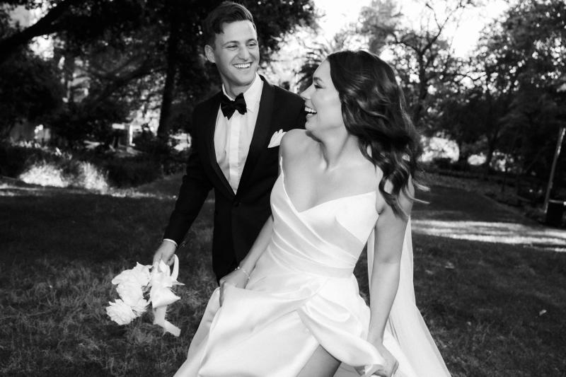 Real Bride Alana wears Alissa Gianna Gown from Bespoke collection.