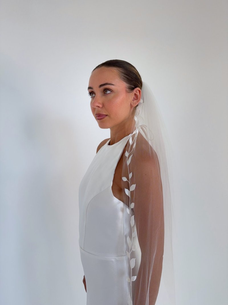 Colourful veil, wedding veils australia, floral veils australia KWH Bridal