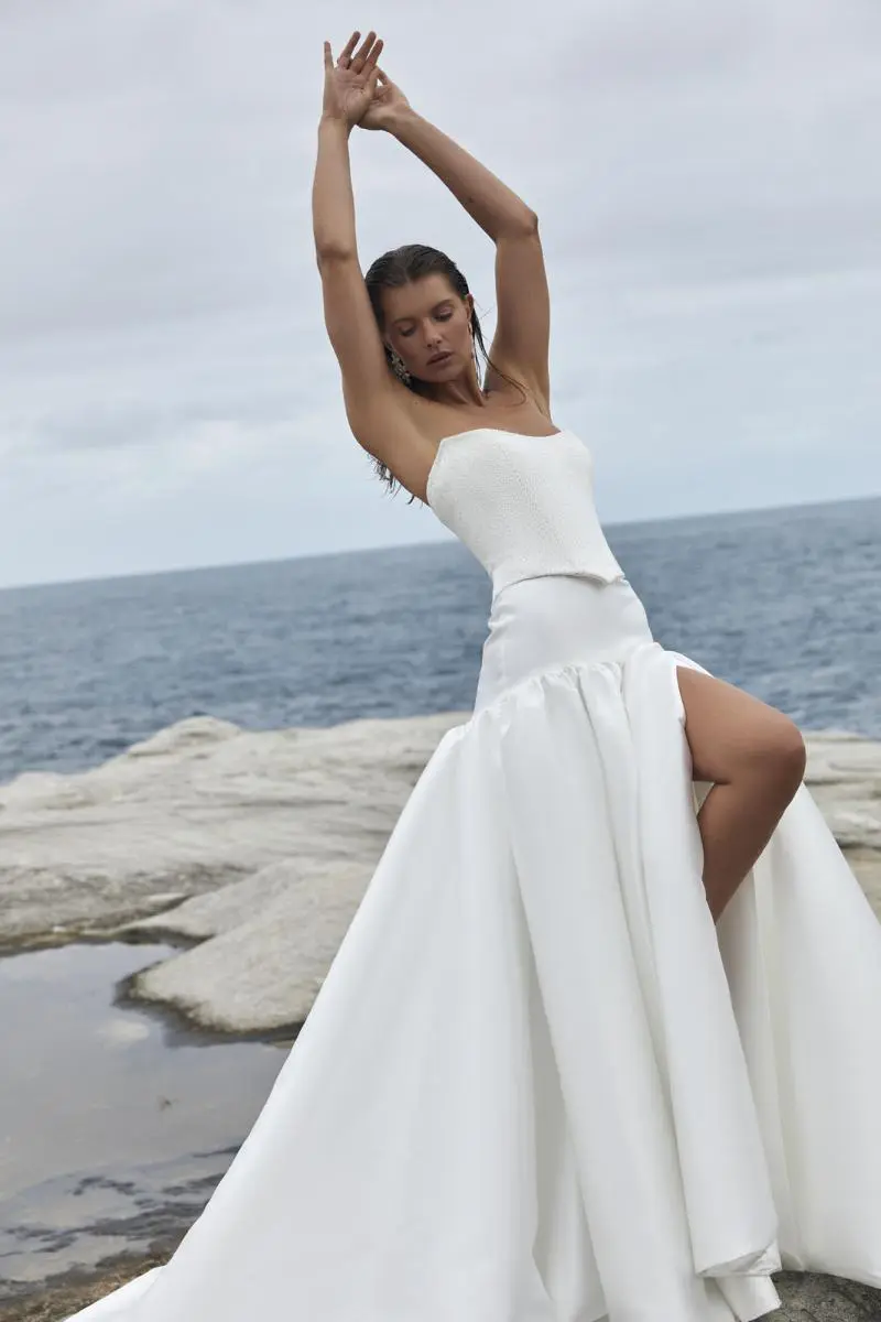 Raine Dip Adriana Luxe Corset Wedding Dress KWH Bridal