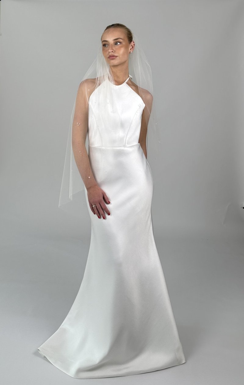 Scattered Water Drop Wedding Veil